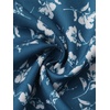 image:imageAllegra K Floral Skirt for Womens Elastic Waist ALine Midi SkirtsLake Blue