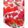 image:imageAllegra K Floral Skirt for Womens Elastic Waist ALine Midi SkirtsRed Blue