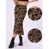 image:imageAllegra K Mesh Fishtail Skirt for Women Floral High Waist 2026 Spring Summer Bodycon Y2K Mermaid Midi SkirtsBrown