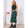 image:imageAllegra K Mesh Fishtail Skirt for Women Floral High Waist 2026 Spring Summer Bodycon Y2K Mermaid Midi SkirtsPeacock Blue