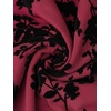 image:imageAllegra K Mesh Fishtail Skirt for Women Floral High Waist 2026 Spring Summer Bodycon Y2K Mermaid Midi SkirtsRed