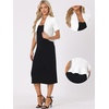 image:imageAllegra K Short Sleeve Blazers for Womens Business Casual Open Front Work Cropped Shrug JacketWhite