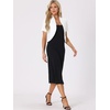 image:imageAllegra K Short Sleeve Blazers for Womens Business Casual Open Front Work Cropped Shrug JacketWhite