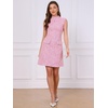 image:imageAllegra K Tweed Sheath Dress for Womens Summer Professional Work Business DressPink