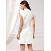 image:imageAllegra K Tweed Sheath Dress for Womens Summer Professional Work Business DressWhite