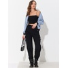 image:imageAllegra K Womens Bomber Jacket Zip Up Windbreaker Casual Lightweight Coats with PocketsLight Blue