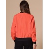 image:imageAllegra K Womens Bomber Jacket Zip Up Windbreaker Casual Lightweight Coats with PocketsOrange