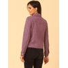 image:imageAllegra K Womens Faux Suede TurnDown Collar Shacket Flap Pockets Snap Button Western JacketPink Purple
