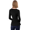 image:imageAllegra K Womens Peplum Sweater Ribbed V Neck Long Sleeve Knit Peplum TopsBlack