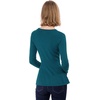 image:imageAllegra K Womens Peplum Sweater Ribbed V Neck Long Sleeve Knit Peplum TopsBlue Green