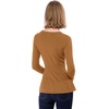 image:imageAllegra K Womens Peplum Sweater Ribbed V Neck Long Sleeve Knit Peplum TopsBrown