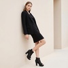 image:imageAllegra K Womens Platform Lace Peep Toe Ankle Boots Back Zip Chunky Heel BootsBlack