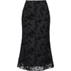 image:imageAllegra K Mesh Fishtail Skirt for Women Floral High Waist 2026 Spring Summer Bodycon Y2K Mermaid Midi SkirtsBlack