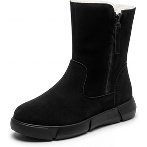 image:imageAllegra K Womens Lightweight Comfortable Side Zipper Warm Snow Walking BootsBlack