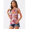 image:imageAllegra K Hawaiian Shirt for Womens Button Down Tropical Floral Summer Tops