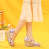 image:imageAllegra K Womens Floral Peep Toe Platform Pumps Wedge Sandals
