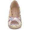 image:imageAllegra K Womens Floral Peep Toe Platform Pumps Wedge Sandals