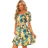 image:imageAllegra K Hawaiian Dresses for Womens 2023 Square Neck Tropical Floral ALine Summer Dress