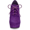 image:imageAllegra K Womens Platform Chunky Heel Lace Up Purple Booties 9 M US