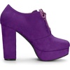 image:imageAllegra K Womens Platform Chunky Heel Lace Up Purple Booties 9 M US