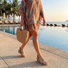 image:imageAllegra K Womens Rhinestone Elastic Band Glitter Fabric Platform SandalsBronze