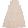 image:imageAllegra K Summer Sleeveless Dress for Womens V Neck Pleated Front Casual 2026 Swing Midi Tank DressesBeige