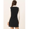 image:imageAllegra K Corduroy Overall Dress for Womens Fall Scoop Neck Sleeveless Button Down Casual Pinafore DressesBlack