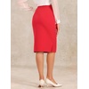 image:imageAllegra K Office Pencil Skirts for Women Dressy High Waist SkirtRed