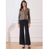 image:imageAllegra K Vintage Tweed Jacket for Womens Elegant Double Breasted Long Sleeve Cropped Blazers Dressy CasualBrown