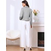 image:imageAllegra K Vintage Tweed Jacket for Womens Elegant Double Breasted Long Sleeve Cropped Blazers Dressy CasualGray