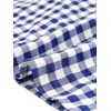 image:imageAllegra K Women Gingham Dress Summer Short Sleeve Crew Neck Lace Panel Plaid Mini Dresses Halloween Dorothy CostumeBlue White
