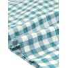 image:imageAllegra K Women Gingham Dress Summer Short Sleeve Crew Neck Lace Panel Plaid Mini Dresses Halloween Dorothy CostumeLake Blue