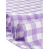 image:imageAllegra K Women Gingham Dress Summer Short Sleeve Crew Neck Lace Panel Plaid Mini Dresses Halloween Dorothy CostumePurple