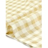 image:imageAllegra K Women Gingham Dress Summer Short Sleeve Crew Neck Lace Panel Plaid Mini Dresses Halloween Dorothy CostumeYellow White