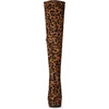 image:imageAllegra K Womens Platform Block Heel Leopard over Knee High Boots  6 M US