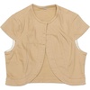 image:imageAllegra K Womens Denim Jacket Short Sleeve Jean Jacket Slim Fit Summer Outfits Casual Cropped JacketKhaki