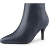 image:imageAllegra K Womens Pointed Toe Zipper Stiletto Heel Ankle BootsNavy Blue