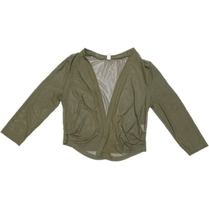 image:imageAllegra K Bolero Shrug for Womens Elegant 34 Sleeve Mesh Sheer Cardigan Formal Jacket for Evening DressesArmy Green