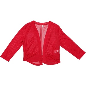 image:imageAllegra K Bolero Shrug for Womens Elegant 34 Sleeve Mesh Sheer Cardigan Formal Jacket for Evening DressesBurgundy