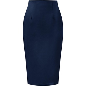 image:imageAllegra K Office Pencil Skirts for Women Dressy High Waist SkirtDark Blue