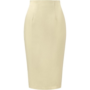 image:imageAllegra K Office Pencil Skirts for Women Dressy High Waist SkirtLight Khaki