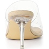 image:imageAllegra K Womens Stiletto Heel Platform Slide Sandals  3 inches Heel Slingback Comfortable PVC perfect for Evening Party Wedding Date NightBeige