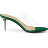 image:imageAllegra K Womens Stiletto Heel Platform Slide Sandals  3 inches Heel Slingback Comfortable PVC perfect for Evening Party Wedding Date NightEmerald Green