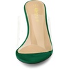 image:imageAllegra K Womens Stiletto Heel Platform Slide Sandals  3 inches Heel Slingback Comfortable PVC perfect for Evening Party Wedding Date NightEmerald Green