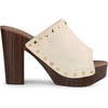 image:imageAllegra K Womens Block Heel Platform Sandals  4 57 inches Heel Slides Slingback Comfortable Faux Suede perfect for Evening Party Wedding Date NightBeige