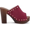 image:imageAllegra K Womens Block Heel Platform Sandals  4 57 inches Heel Slides Slingback Comfortable Faux Suede perfect for Evening Party Wedding Date NightBurgundy