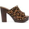 image:imageAllegra K Womens Block Heel Platform Sandals  4 57 inches Heel Slides Slingback Comfortable Faux Suede perfect for Evening Party Wedding Date NightLeopard