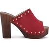 image:imageAllegra K Womens Block Heel Platform Sandals  4 57 inches Heel Slides Slingback Comfortable Faux Suede perfect for Evening Party Wedding Date NightRed