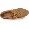 image:imageAllegra K Womens Platform Chunky Heel Lace Up BootiesBrown