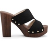 image:imageAllegra K Womens Platform Sandal Block Heel  4 34 inches Heel Slides Slingback Comfortable Faux Suede perfect for Evening Party Wedding Date NightBlack